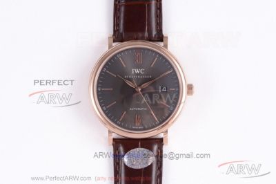 RSS Factory IWC Portofino Automatic Men's 40 MM Ardoise Dial Rose Gold Case 9015 Watch